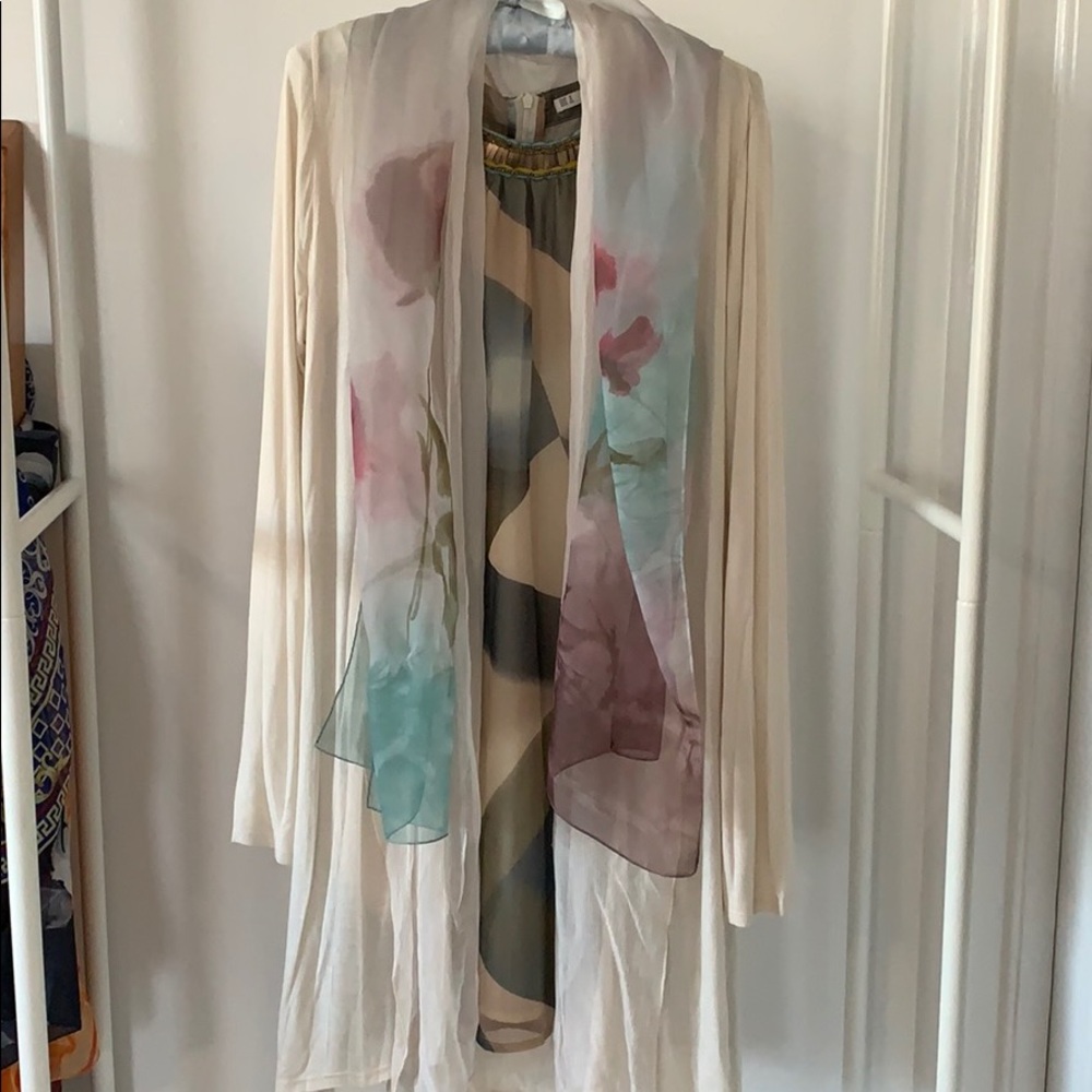 Sundress and the long cardigan